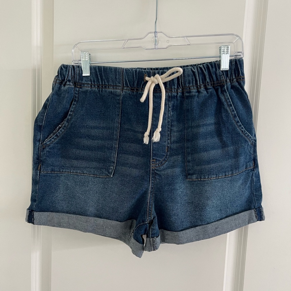 No Boundaries Dark Blue Jean Shorts